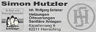 Heizung Sanitr Simon Hutzler. Inhaber Wolfgang Schicker.