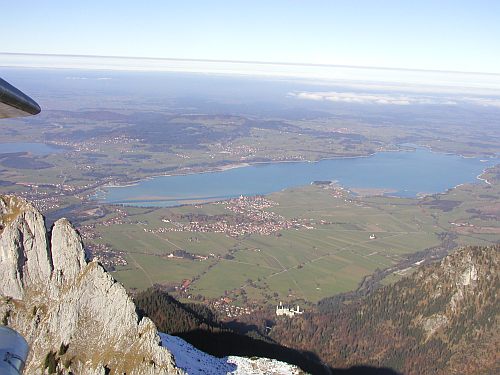 Ammersee-Rundflug Alpen Neuschwanstein