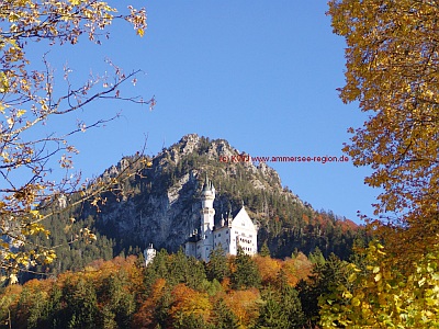 Foto Schloss Neuschwanstein im Herbst