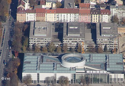 Luftbild Museum der Moderne
