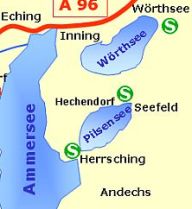 Seefeld und seine Ortsteile zwischen Ammersee und Pilsensee