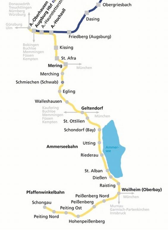 BRB Ammerseebahn Augsburg-Schongau
