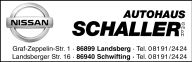 Nissan Autohaus Schaller in Schwifting und Landsberg