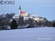 Winter: Kloster Andechs